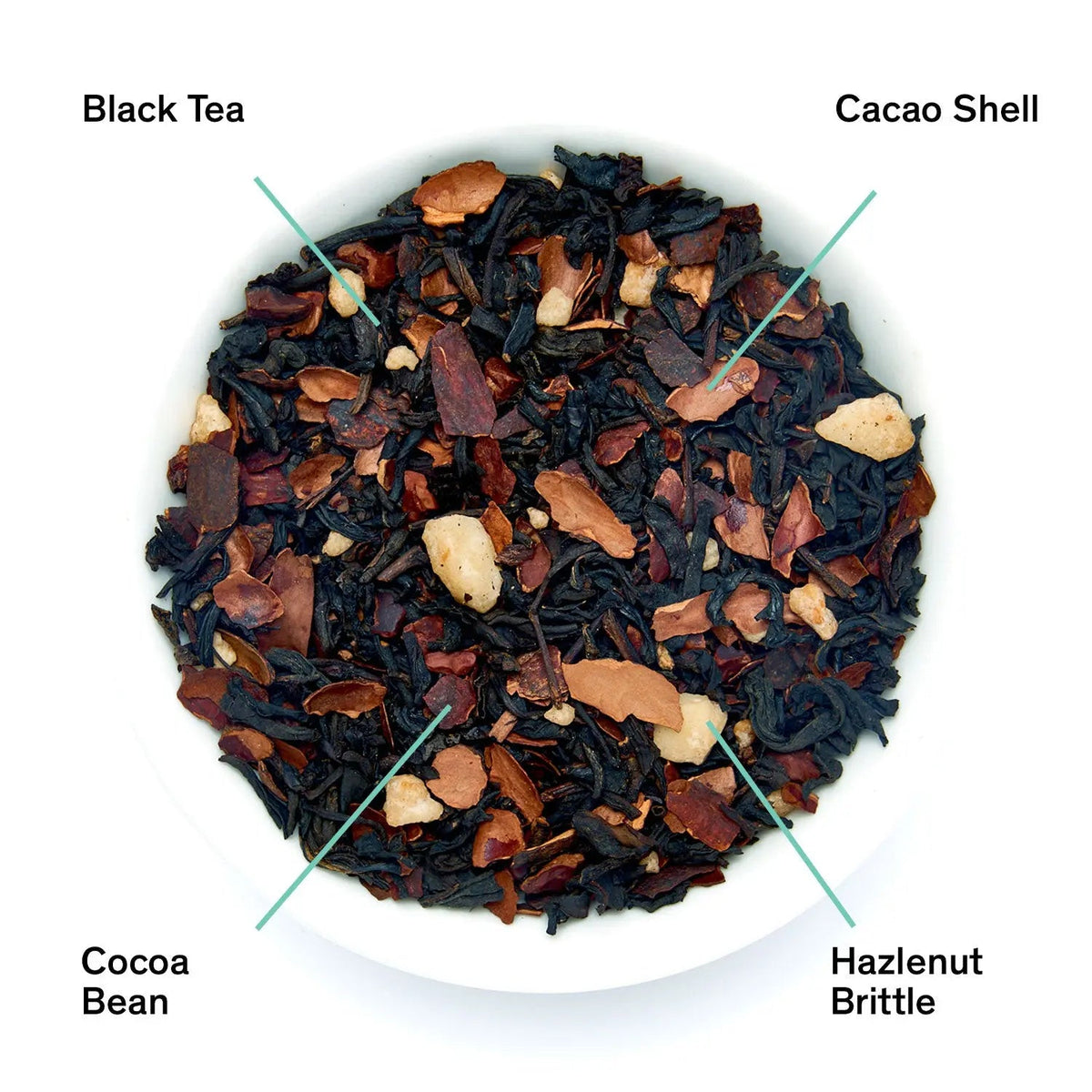 Passage, té negro con avellana, cacao y chocolate en hoja entera