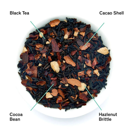 Passage, té negro con avellana, cacao y chocolate en hoja entera