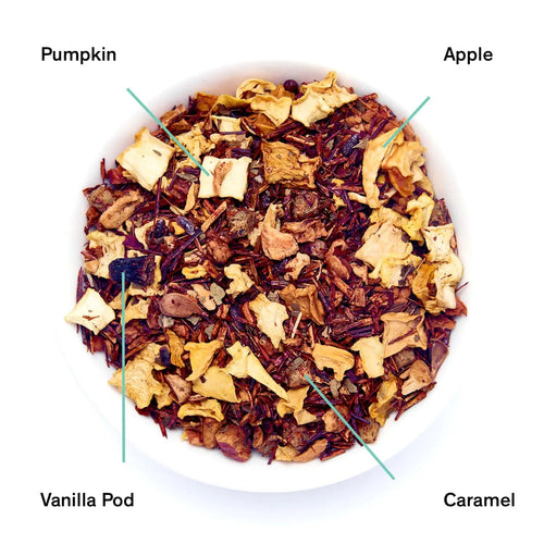 Psychocandy, rooibos de calabaza, manzana, vainilla y caramelo, sin cafeína