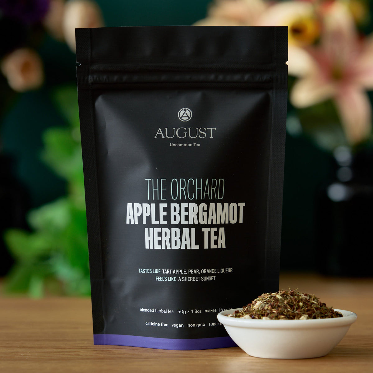 The Orchard, té de hierbas de manzana y bergamota sin cafeína, bolsa de 15 tazas